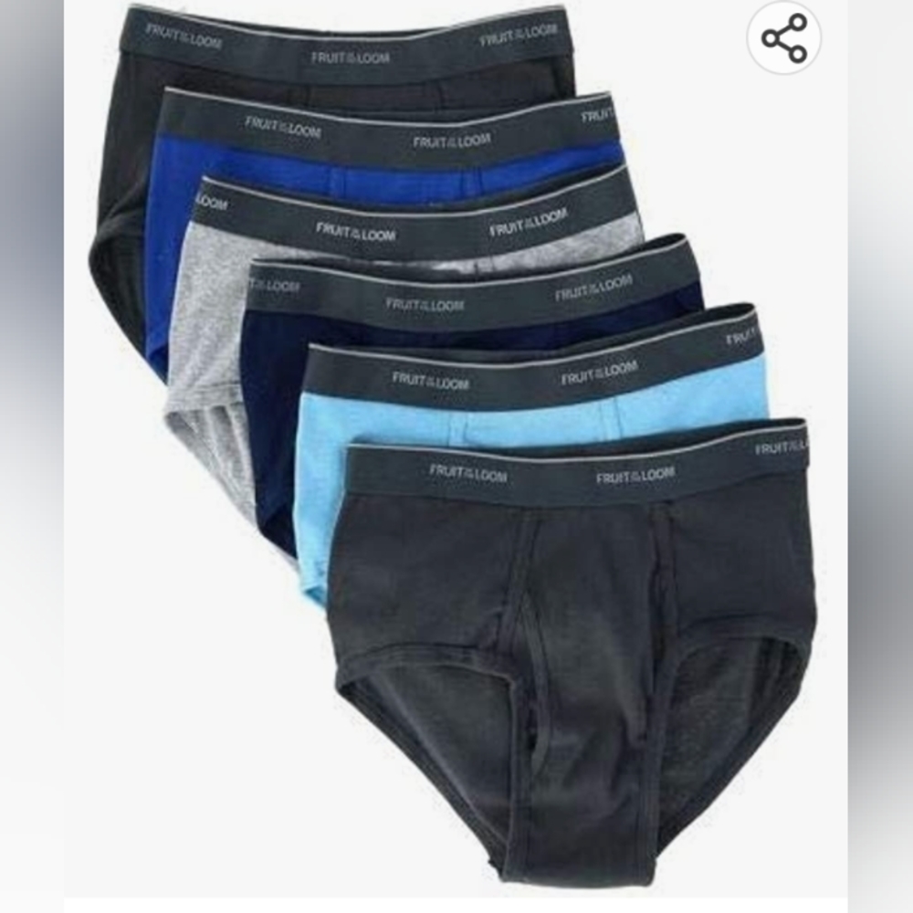 NWOT Fruit of the Loom Briefs 6 pk